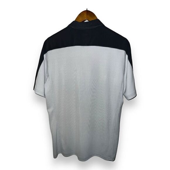 Gray Kühl Performance Shadow Zip Polo Shirt Size L - Picture 7 of 7